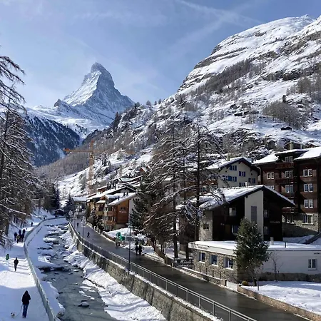 Apartament House St-george Alpine With Terrace And View On Village Zermatt